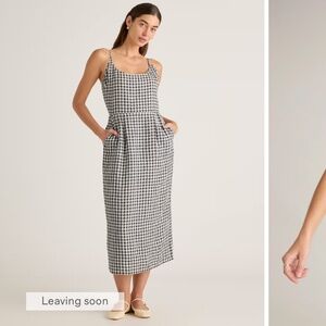 Quince linen gingham dress